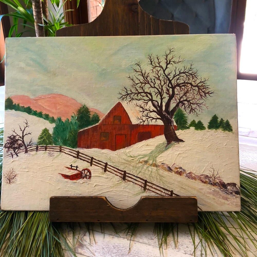 WINTER& THE BIG RED BARN!
